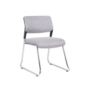 Посетителски стол RFG Evo 4S M, текстил, метална основа, до 120 kg, сив, 5 броя в комплект