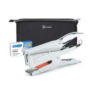 Rapesco Телбод Porpoise One, тип клещи, с включени 1000 телчета 24/8 и несесер