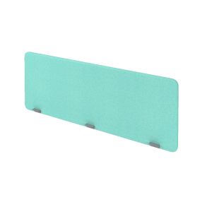 Шумоизолиращ преграден панел за бюро Narbutas Top 530, 1600 x 36 x 530 mm, дамаска Velito Presto, светла мента, ПДЧ 16 mm, сив метал