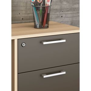 Шкаф RFG Milano, 800 х 400 х 750 mm, ПДЧ, светъл дъб и сиво