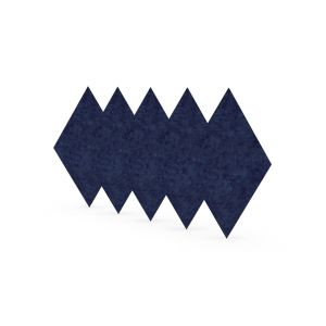 Акустично пано Narbutas Pet, диамант, 115 х 200 х 9 mm, PET филц, 5 броя, тъмносиньо