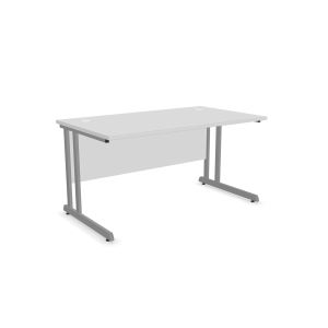 Бюро Narbutas Optima C, 1400 х 800 х 720 mm, ПДЧ 25 mm, метални крака, бял меламин