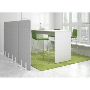 Висока маса Narbutas Light, 1600 x 700 x 1050 mm, ПДЧ 25 mm, бял меламин, бял метал