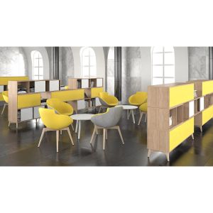 Шкаф Narbutas Choice, с плъзгащи се врати, 800 x 400 x 370 mm, ПДЧ 18 mm, бял, меламин кехлибарен дъб