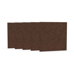 Акустично пано Narbutas Pet, квадрат, 200 х 200 х 9 mm, PET филц, 5 броя, цвят кестен