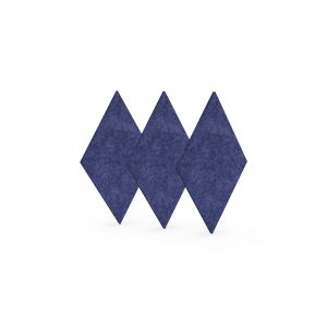 Акустично пано Narbutas Pet, диамант, 115 х 200 х 9 mm, PET филц, 3 броя, синьо