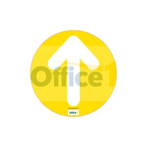 Стикер за под Стрелка, жълта, ø 30 cm