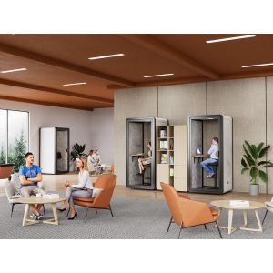 RFG Шумоизолираща акустична кабина Flexi One, 1050 х 1050 х 2240 mm, сива