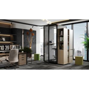 RFG Шумоизолираща акустична кабина Flexi One, 1050 х 1050 х 2240 mm, сива