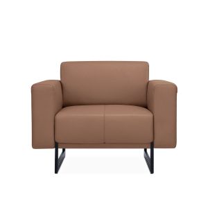 Фотьойл RFG Toledo, екокожа, метална основа, кафяв