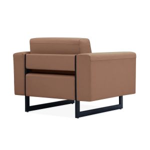 Фотьойл RFG Toledo, екокожа, метална основа, кафяв