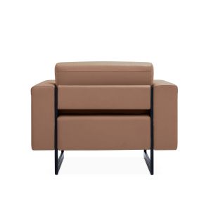 Фотьойл RFG Toledo, екокожа, метална основа, кафяв