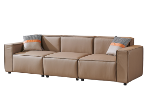 Табуретка RFG Kiano, квадратна, екокожа, 750 х 880 х 420 mm, кафява