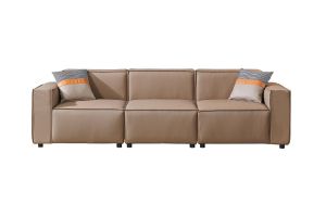 Табуретка RFG Kiano, квадратна, екокожа, 750 х 880 х 420 mm, кафява