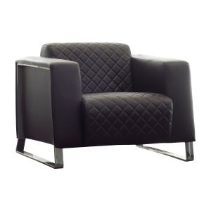 Фотьойл RFG Zelda, екокожа, черна седалка, черна облегалка