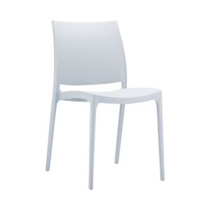 Градински стол RFG Milano, пластмасов, до 120 kg, сив