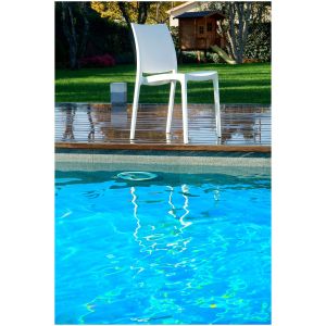 Градински стол RFG Milano, пластмасов, до 120 kg, бял