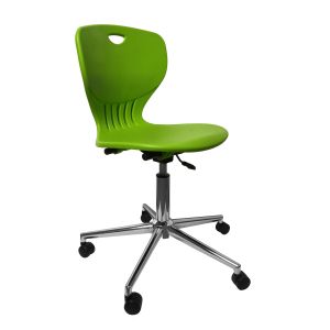 Ученически стол RFG Maxima Move Chrome, полипропилен, до 120 kg, зелен