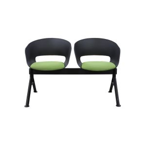 Посетителска пейка RFG Silvi Black, с 2 места, метална основа, 118 х 68 х 74 cm, зелена