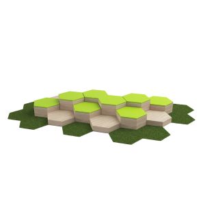 Композиция RFG Hexagon VII, 4000 х 5629 х 545 mm, ПДЧ 18 mm