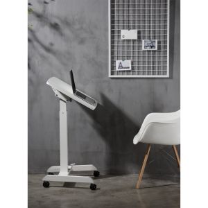 Маса RFG Active, с регулируема височина, 600 х 520 х 758-1128 mm, правоъгълен плот, бяла