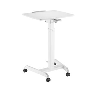 Маса RFG Active, с регулируема височина, 600 х 520 х 758-1128 mm, правоъгълен плот, бяла