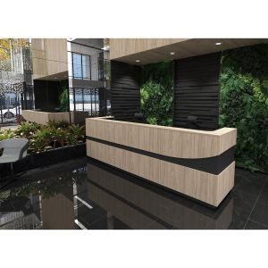 Ъглов модул за рецепция RFG Joy, ляв, с права декорация, ПДЧ