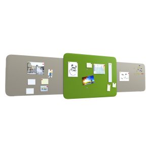 Пано за стена RFG Dale, 3000 х 1000 mm, ПДЧ и текстил, бежово-зелено