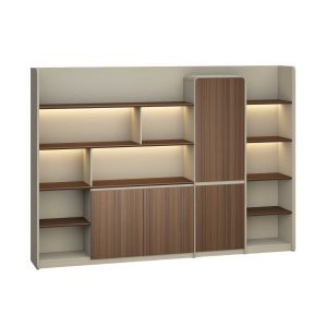 Шкаф RFG Savona, 2800 х 435 х 2000 mm, ПДЧ, дъб и сиво