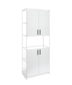 Врата RFG RV3 Monaco, 380 х 18 х 760 mm, ПДЧ 18 mm, 4 броя в комплект, бяла