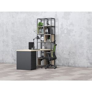 Стелаж RFG Boxi M, метален, 720 х 370 х 2120 mm, черен