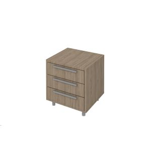 Контейнер за бюро K7, с 3 чекмеджета, 55 x 50 x 58 cm, ПДЧ, цвят лукс