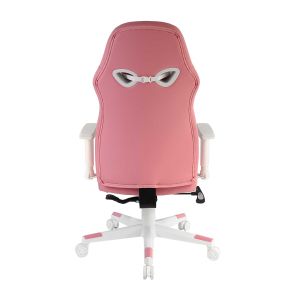 Геймърски стол RFG Amaze, екокожа, полиамидна основа, до 130 kg, розово-бял