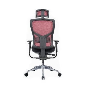 Ергономичен стол RFG TECH@PRO, Multi-function механизъм, до 250 kg, черна седалка, червена облегалка