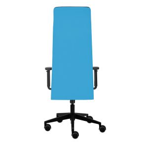 Ергономичен стол Tronhill Solium Executive, дамаска и меш, Synchronous механизъм, до 120 kg, светлосин