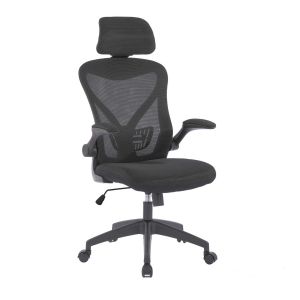 Директорски стол RFG Festo HB, дамаска и меш, Tilt механизъм, полипропиленова основа, до 120 kg, черен