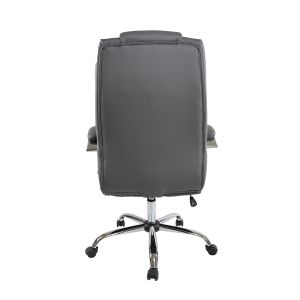 Директорски стол Aida, екокожа, Tilt механизъм, до 130 kg, сив