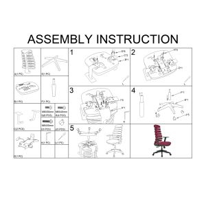 Директорски стол RFG Spike 13 HB, дамаска и меш, до 120 kg, виолетов