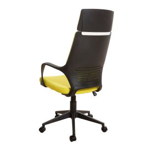 Директорски стол Force Black, текстил, Tilt механизъм, до 120 kg, лимон