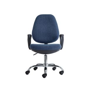 Ергономичен стол RFG Presto Chrome, текстил, до 130 kg, син