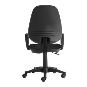 Ергономичен стол RFG Presto Black, текстил, до 130 kg, сив меланж