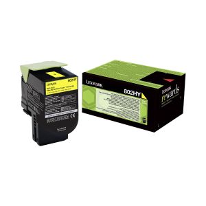 Оригинална тонер касета Lexmark 80C2HY0, 3000 страници/5%, Yellow