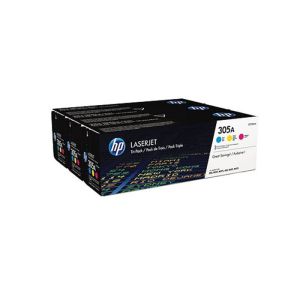 Оригинална тонер касета HP CF370AM, 305А, 2600 страници/5%, Cyan, Magenta, Yellow, 3 броя