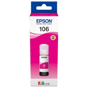 Оригинално мастило за принтер Epson 106 EcoTank, 5000 страници/5%, Magenta