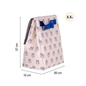 Milan Чанта за храна 460, с 2 кутии, 3.5 L, бежова