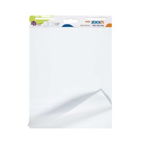 Stick'n Блок за флипчарт, самозалепващ се, 762 x 635 mm, 30 листа, бял