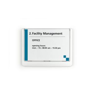 Durable Табела за врата Click Sign, 149 x 105.5 mm, графит