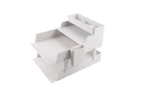 Sworld Хоризонтална поставка-органайзер, бяла