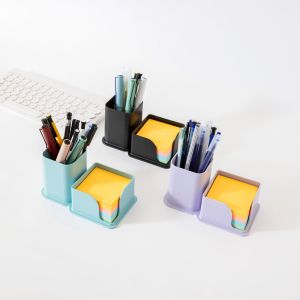 Sworld Моливник с поставка за листчета, 2в1, черен