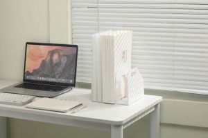 Sworld Вертикална поставка, тройна, бяла